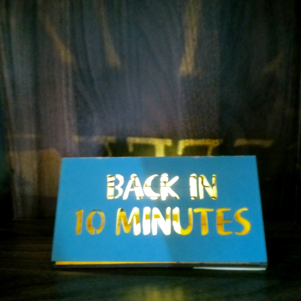 LED double sided desk sign